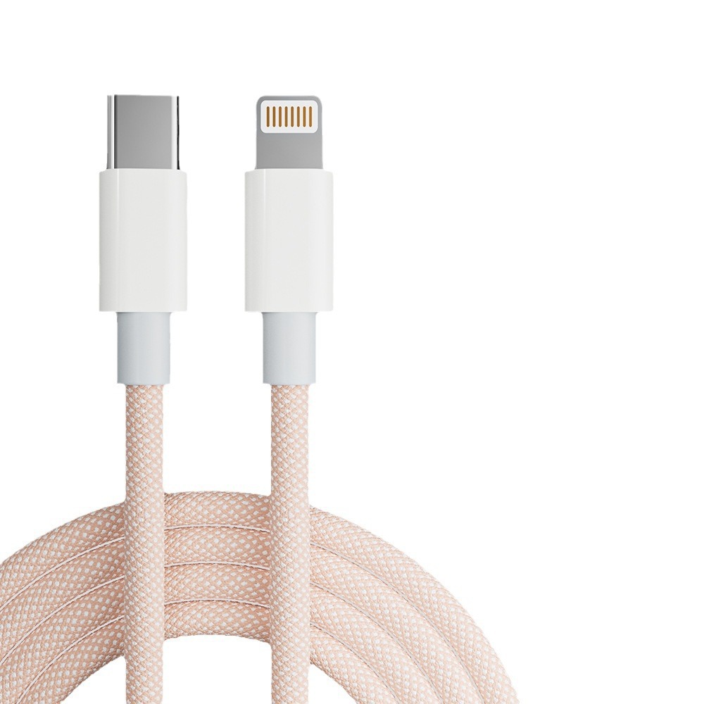 Compatible with Apple 15/14 PD fast charging braided data cable dual-head TYPE-C 12W/20W mobile phone charging cable Item Picture