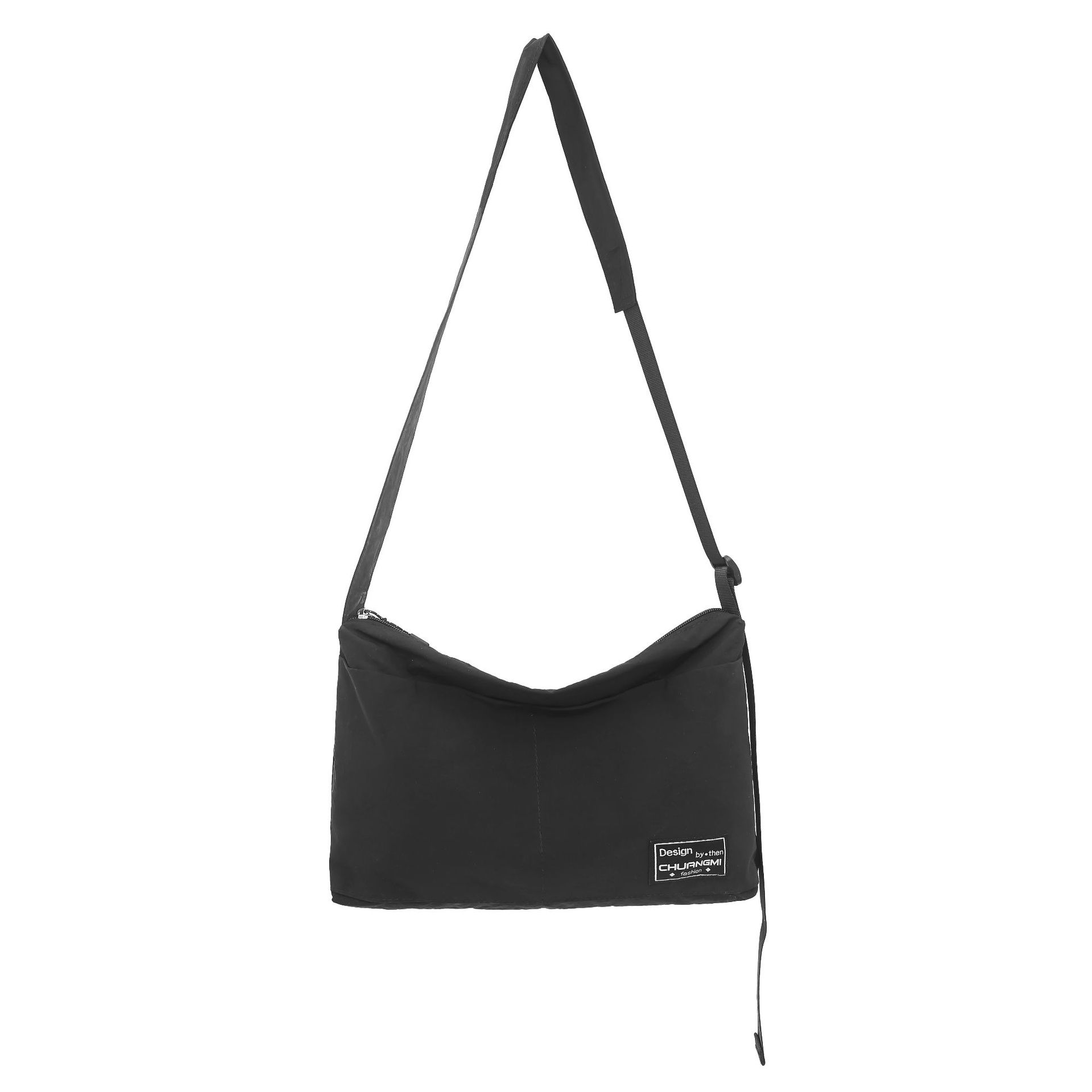 2025 New style casual and simple underarm small bag, Japanese lightweight solid color nylon crossbody single-shoulder fabric bag, artistic bag Item Picture