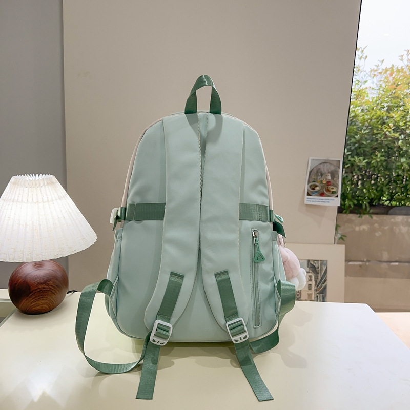 This large-capacity backpack is a new Japanese style with a high level of appearance. It has a fresh, sweet and cute school style. It's a cute bag for junior and senior high school students Specification drawing
