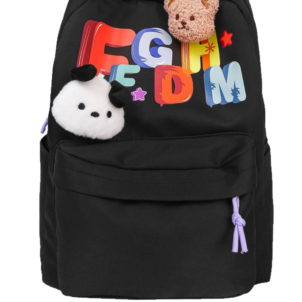 A sweet girl with a high level of appearance and a Japanese-style ins academy style, a cute backpack with contrasting color letters, and a boy with a schoolbag for primary and secondary school students Item Picture
