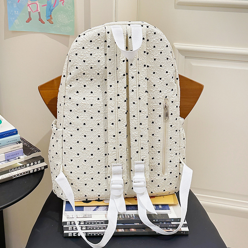 The new Japanese Instagram-inducing schoolbag for junior and senior high school students is a casual, simple, lightweight and large-capacity backpack for commuting Specification drawing
