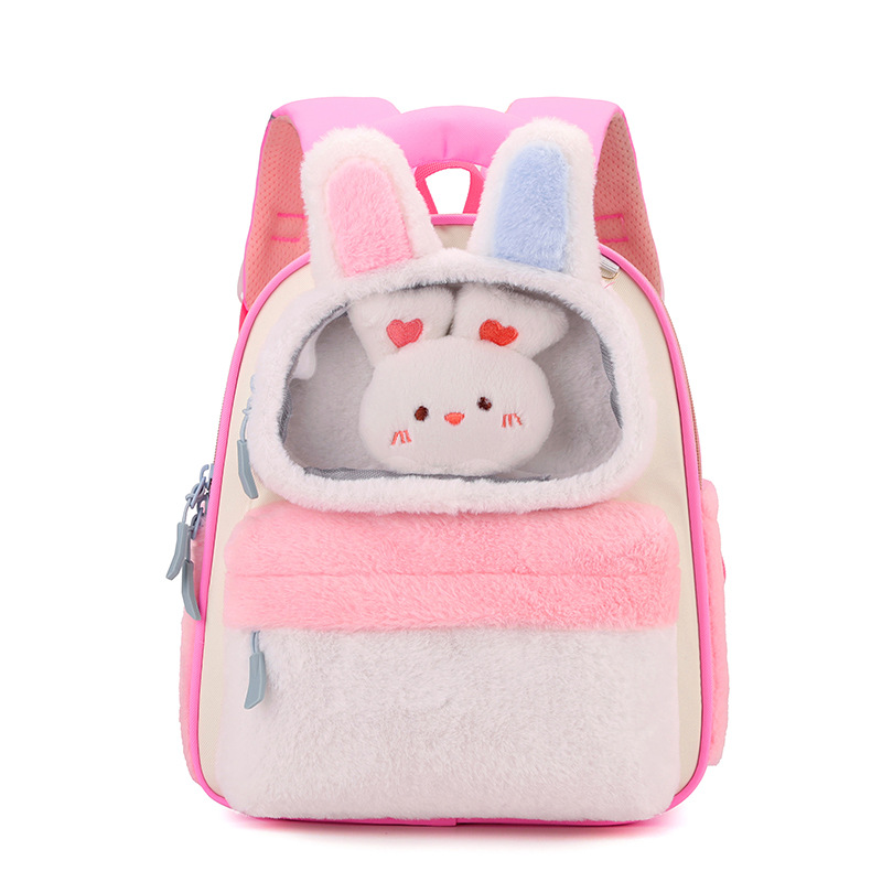 Children's Backpack 2025 New Style Casual Cartoon Bear Cute plush Baby Girl backpack, kindergarten schoolbag Item Picture