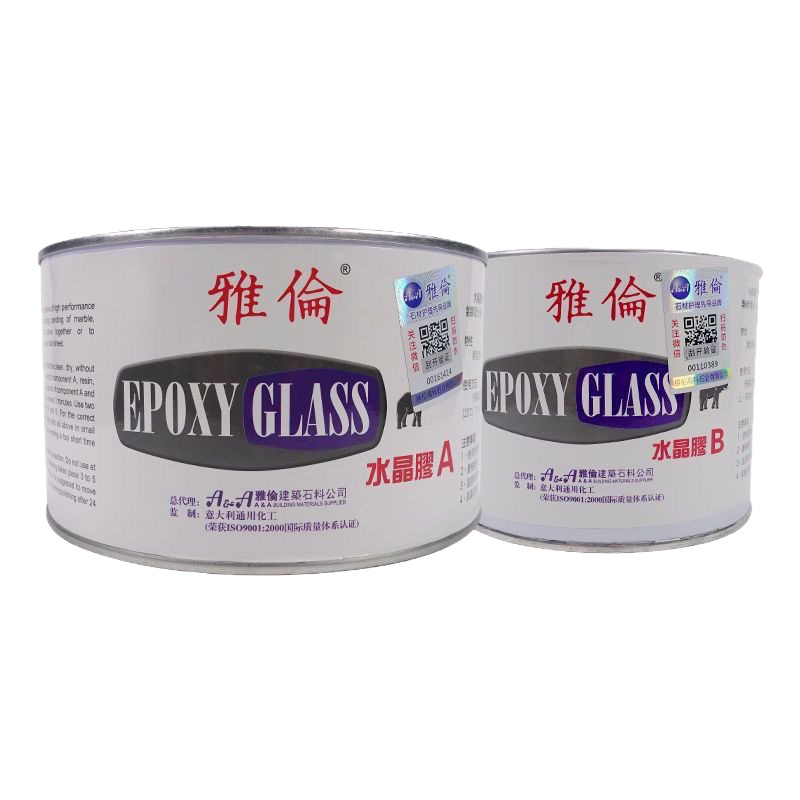 Wholesale Yalun jade glue, Yalun Elephant Crystal AB glue, repair and grouting, splicing jade glue, high-purity transparent rock plate Item Picture