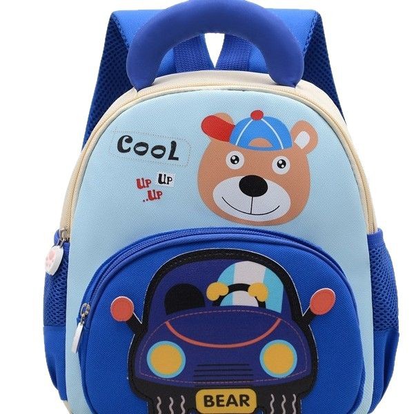 New versatile children's schoolbags for boys and girls, color-matched animal backpacks for kindergarten outings, snack bags for cross-border travel Item Picture