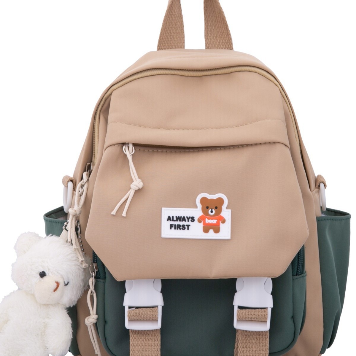 The new summer schoolbag is cute and cartoonish with contrasting colors. It's a small shopping backpack with a high appearance level. It's a dopamine crossbody backpack Item Picture