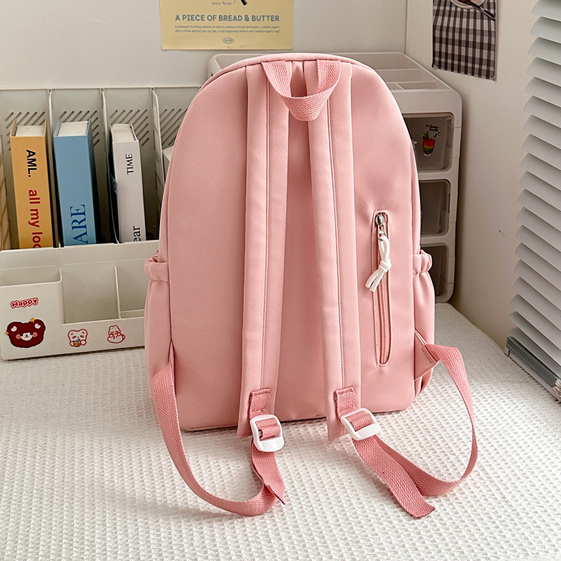 The new summer forest-style mini backpack with a fresh and clean look features a high level of appearance. It is a sweet and soft travel backpack with a college style Specification drawing