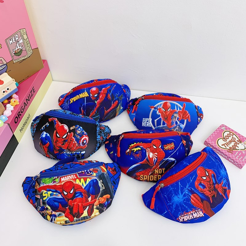 New cross-border children's coin purse for boys and girls, trendy cartoon single-shoulder crossbody bag, baby outdoor casual small waist bag full figure