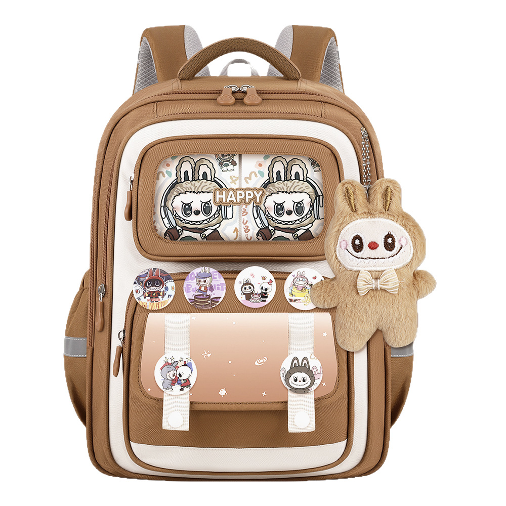 Wholesale of new cross-border bags, Capibara schoolbags, children's and primary school students' 1-6 grade backpacks and weight-reducing backpacks Item Picture