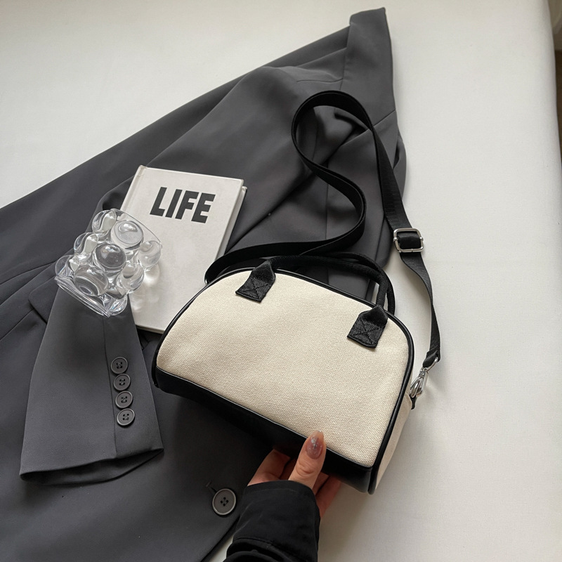 Japanese-style small bags, canvas bags, handbags, high appearance level, fashionable girls' crossbody bags, lightweight single-shoulder bags for shopping and traveling Specification drawing