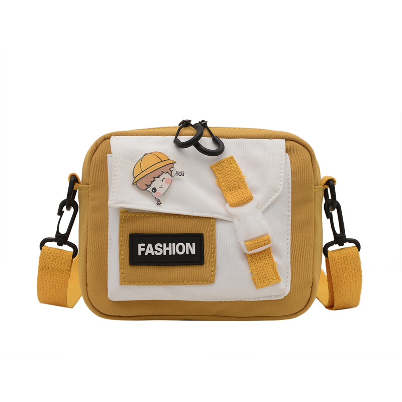 Japanese ins nylon bag for women 2025 new style, trendy, fashionable and artistic small square bag, cute student single-shoulder crossbody bag Item Picture