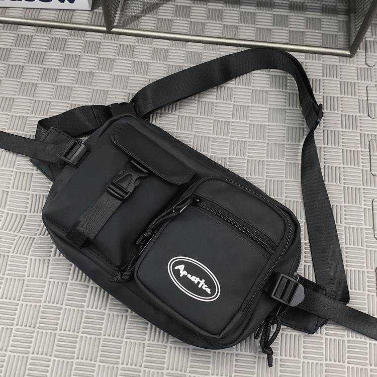 The new workwear-style mobile phone bag, a trendy crossbody bag for both men and women, is unique and cool. It is a versatile single-shoulder bag for outdoor sports Item Picture