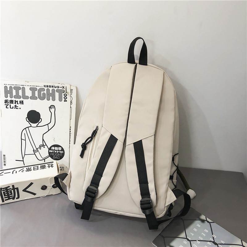 New large-capacity Japanese-style Instagram minimalist college couple casual travel backpack for high school girls Specification drawing