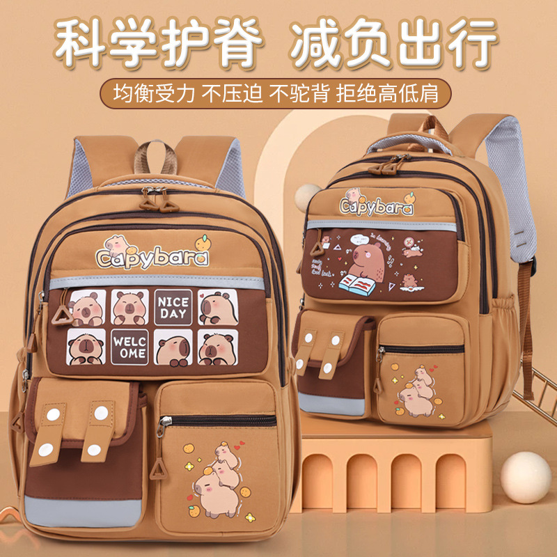 Korean version schoolbag for girls, 2025 new style, high appearance level, cute girls, light backpack for grades three to six full figure