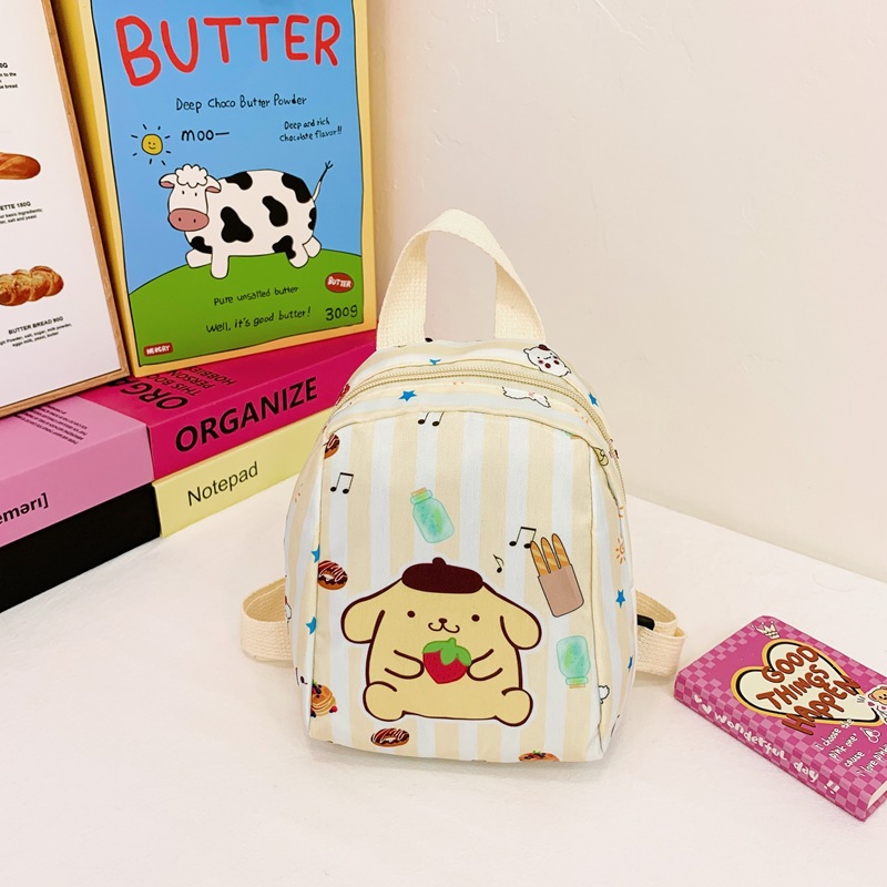 Korean cartoon kindergarten schoolbags, fashionable anime children's backbags, cute children's schoolbags, trendy nylon backpacks Specification drawing