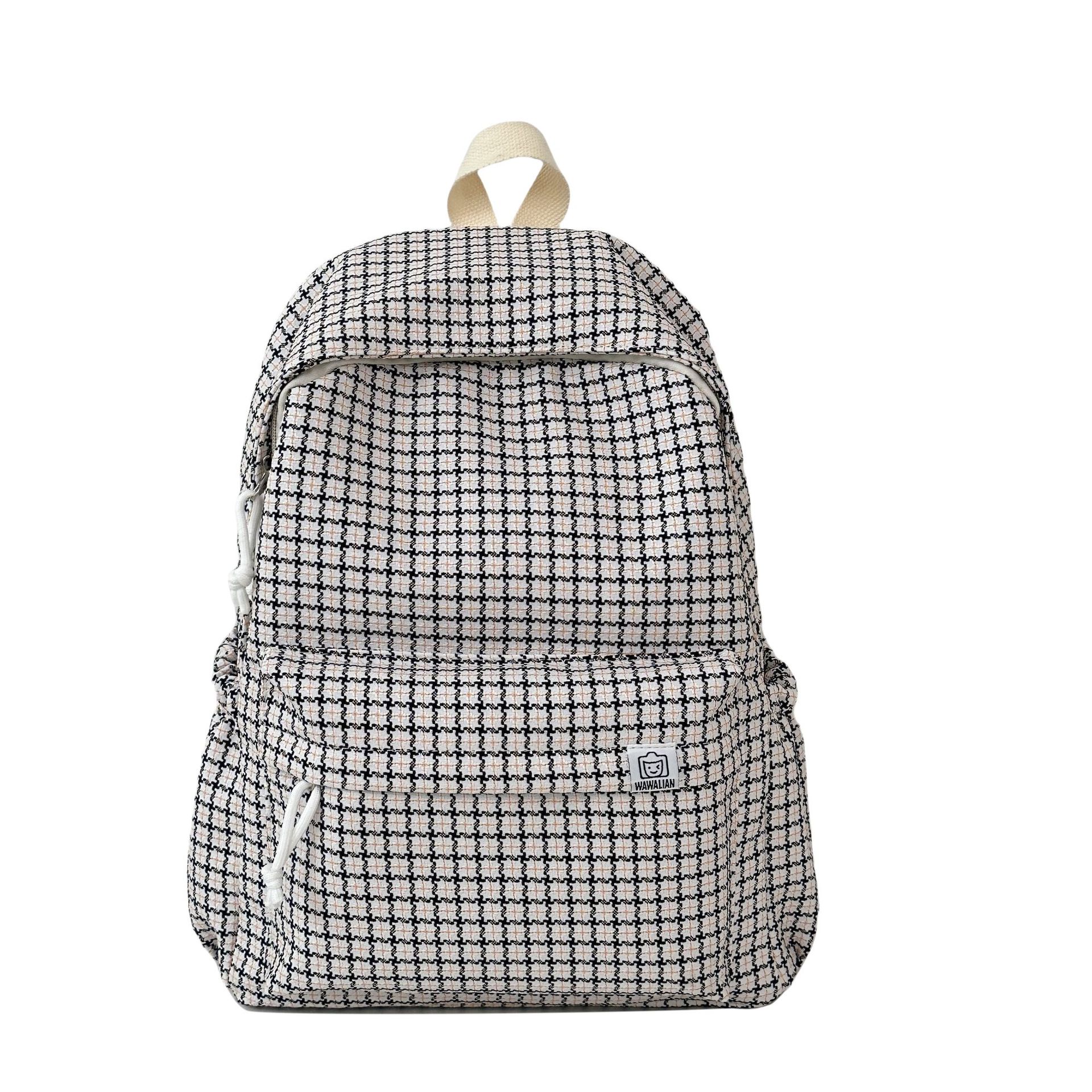 Japanese-style fresh and light backpack, large-capacity casual travel backpack, high appearance level, versatile for junior and senior high school students' schoolbags Item Picture