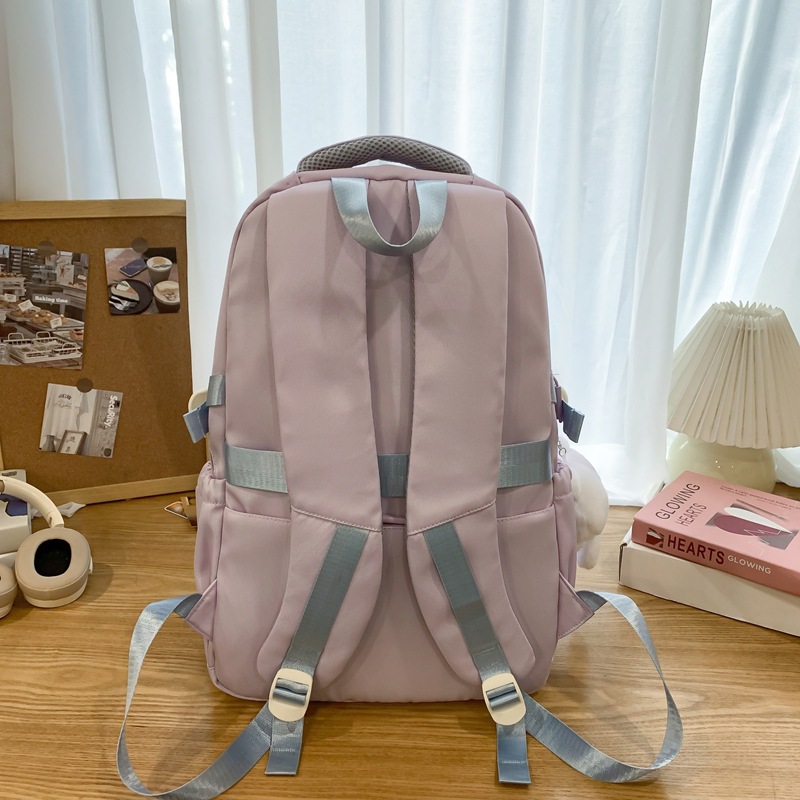 High-quality schoolbags for girls, with a fresh and simple color-blocking combination and a high level of appearance. For junior and senior high school students, multi-layered lightweight backpacks for boys Specification drawing