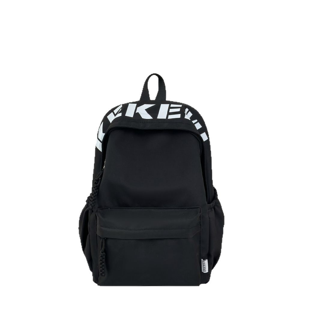 Japanese-style simple and versatile large-capacity solid color school backpack, new Spring 2025 lightweight commuter student backpack Item Picture