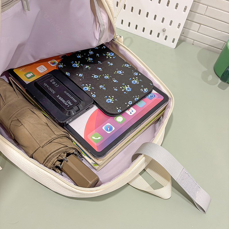 Korean-style ins high-appearance-level fresh and sweet girl backpack, a casual, lightweight and large-capacity backpack for primary and secondary school students Application Scenario