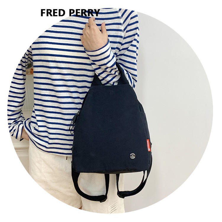 High-end and versatile new fashionable backpack, small bag, women's casual multi-functional hand-held cloth bag, student bag Specification drawing