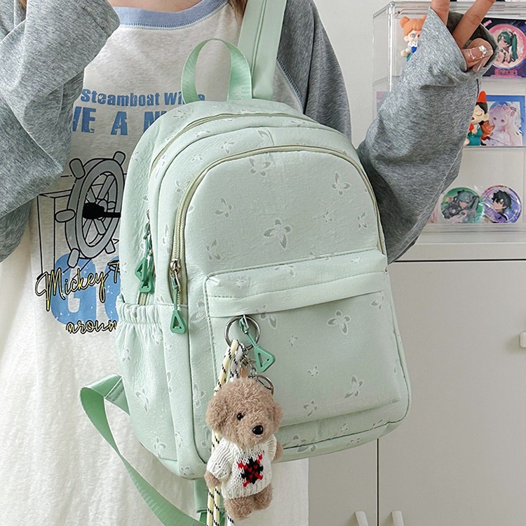 The new forest-themed, high-appearance-level, fresh, sweet and cute butterfly girl backpack is a mini backpack for traveling and shopping details Picture
