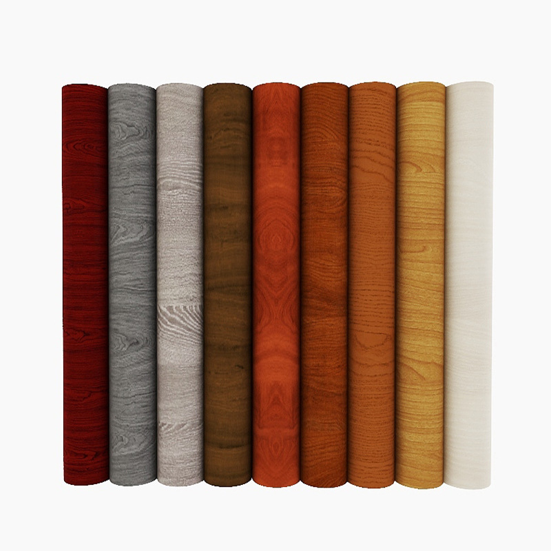 Wholesale of thickened waterproof pvc Boeing film wardrobe desktop furniture renovation wallpaper wood grain stickers self-adhesive wallpaper Item Picture