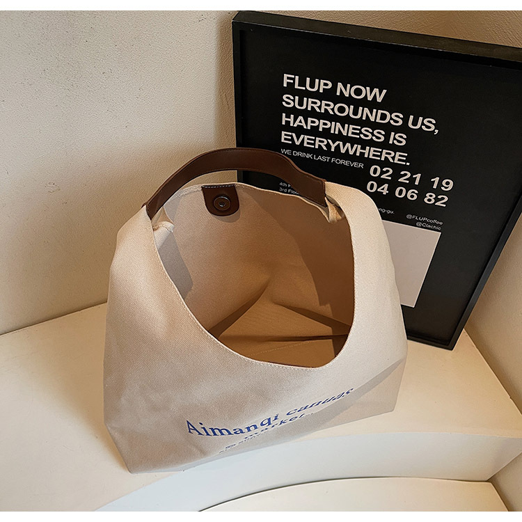 Korean alphabet large-capacity underarm bag, artistic, laid-back and high-end, single-shoulder bag, fashionable, casual and versatile handbag Specification drawing