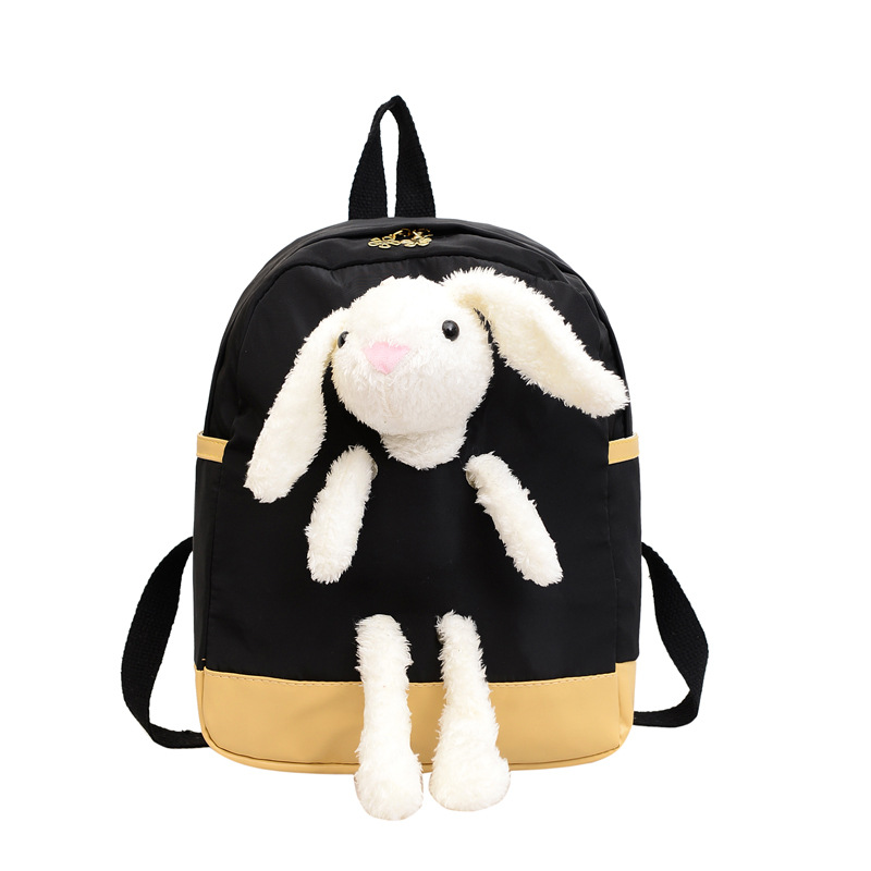 New plush toy backpack for women, personalized cartoon big rabbit bag, children's schoolbag Item Picture