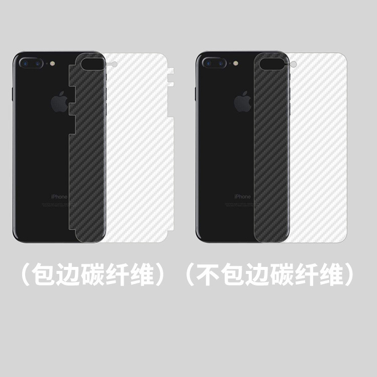 Suitable for iPhone13Pro carbon fiber back film 7Plus, iPhone 14ProMax matte back film 16p+ Specification drawing