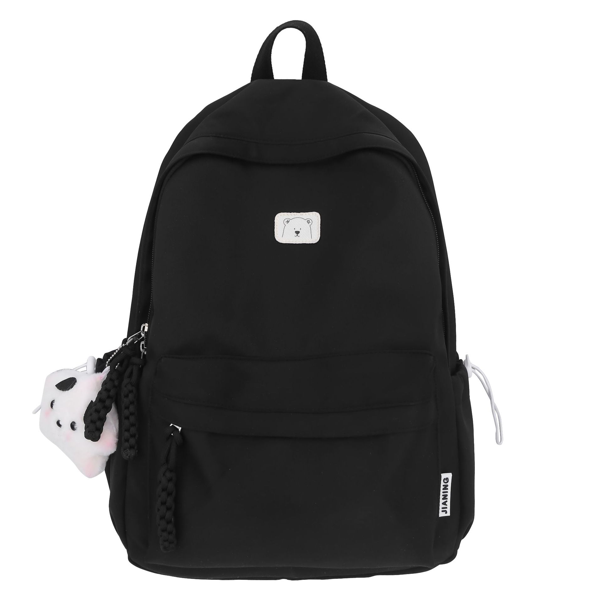 Solid-color summer fresh and light backpack for female college students, simple and versatile backpack, large-capacity schoolbag for junior high school students on Instagram Item Picture