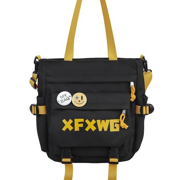 A new high-appearing-level college style, fresh and sweet letter tutorial bag, a multi-purpose lightweight crossbody bag for junior and senior high school students Item Picture