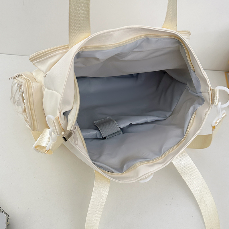 Japanese-style ins girl school pain bag, single-shoulder bag, 2D anime personality, transparent, junior high school student class crossbody bag Application Scenario