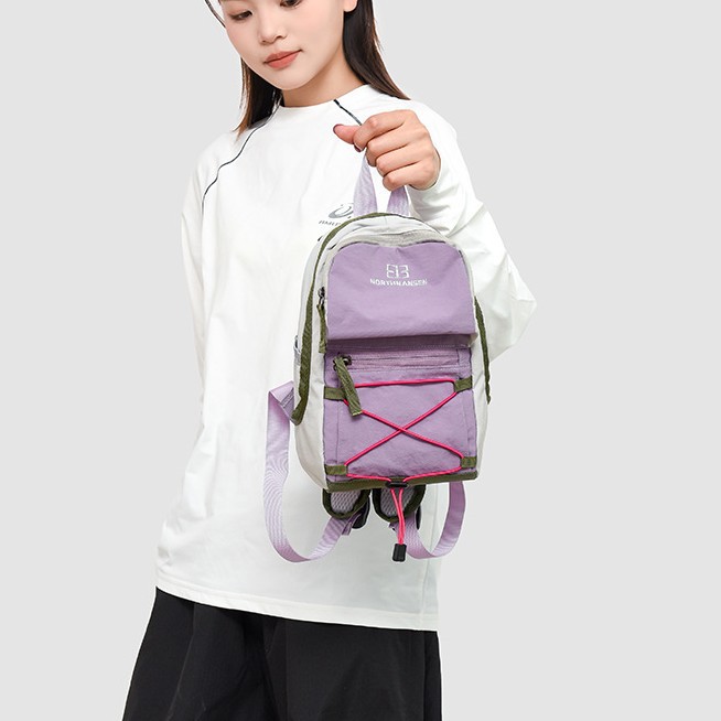 2025 New Japanese-style simple schoolbag, cute ins-style drawstring mini casual backpack, travel lightweight backpack details Picture