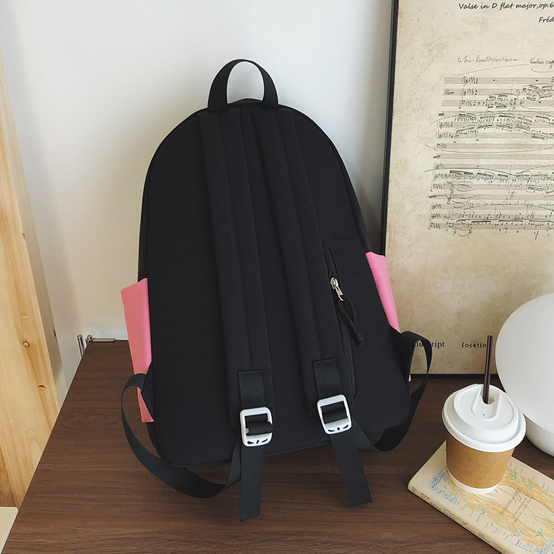 2025 New Japanese InS-style, youthful, large-capacity schoolbag for junior and senior high school students, high appearance level, casual backpack Specification drawing