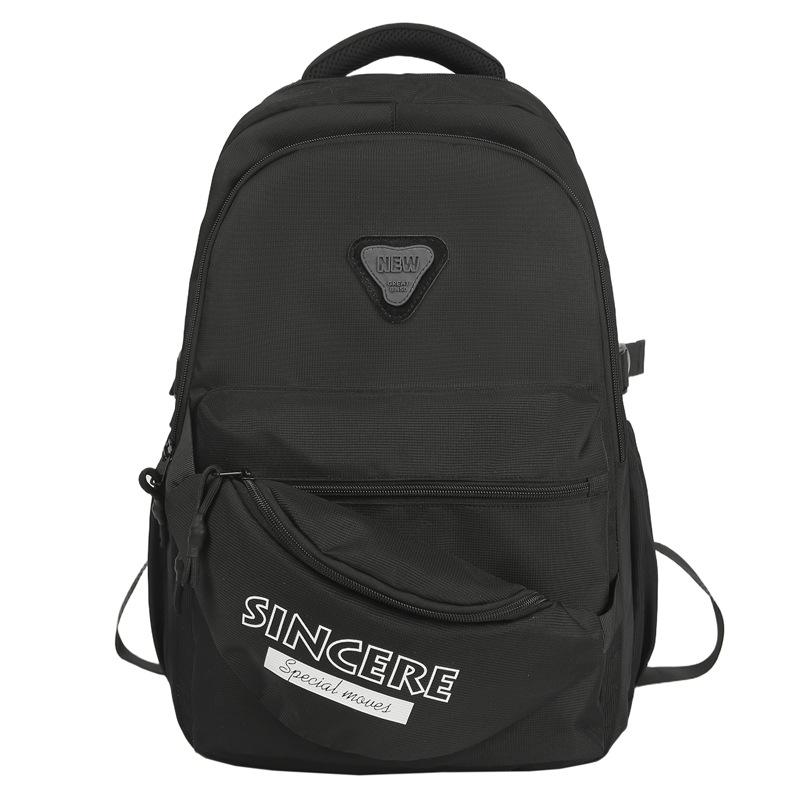 A new Korean-style casual and simple color-blocking travel computer backpack for men and a schoolbag for junior and senior high school students Item Picture