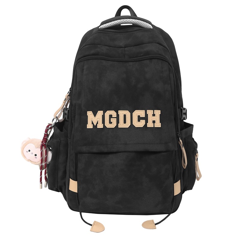 A new high-appeal, niche design backpack from Korean Instagram, featuring simple letters, lightweight and large-capacity backpacks for couples Item Picture