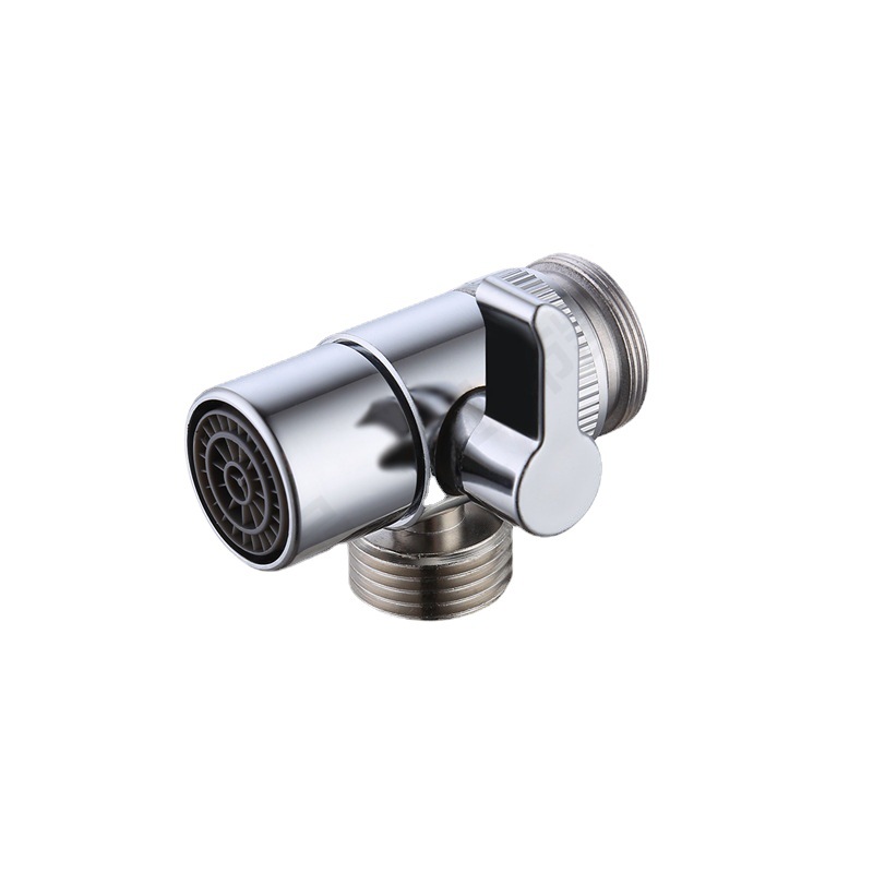Faucet water outlet switching valve, water divider valve, all-copper water divider, 22 inner thread water inlet valve, mirror light bathroom accessories Item Picture