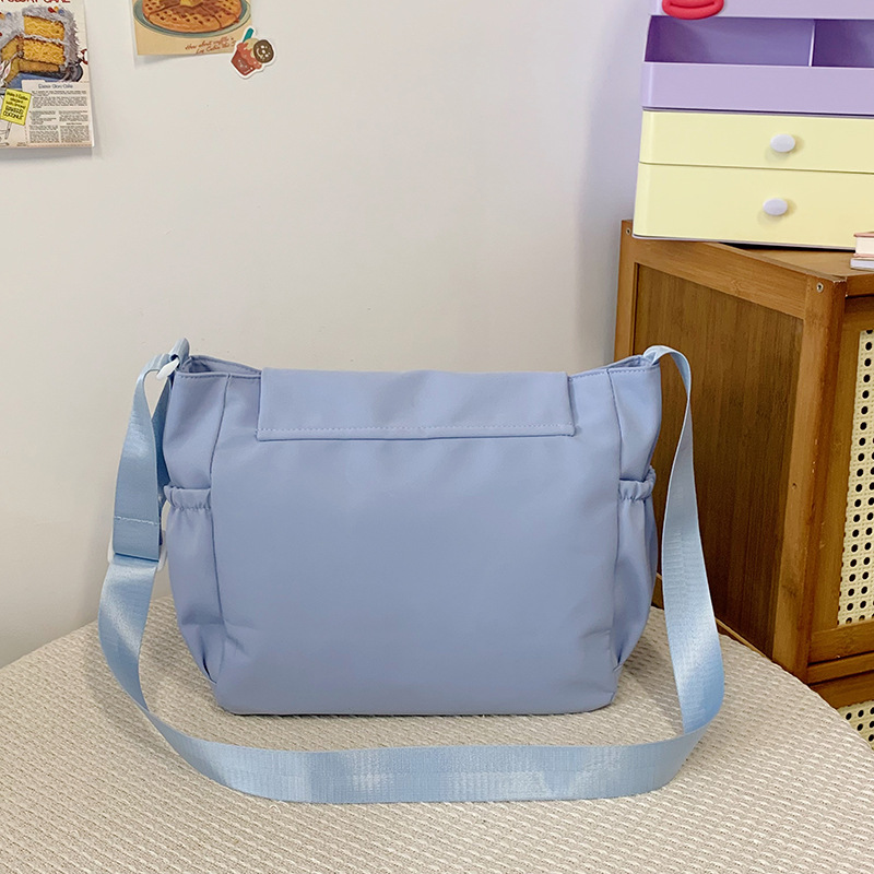 Korean ins large-capacity student class bag, transparent pain bag, Japanese Harajuku vintage girl single-shoulder crossbody bag Specification drawing