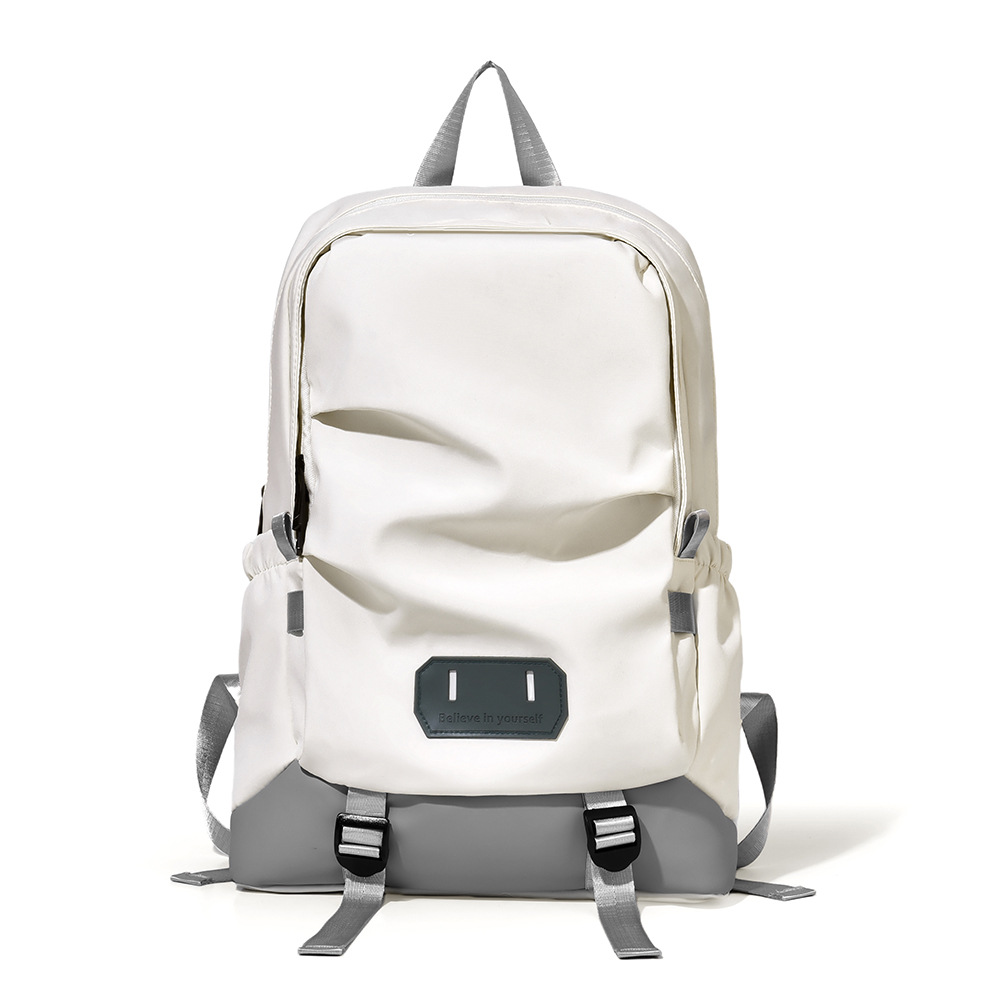 New product backpacks for girls: simple and color-blocked fashionable backpacks, large-capacity casual travel backpacks, and college student schoolbags full figure