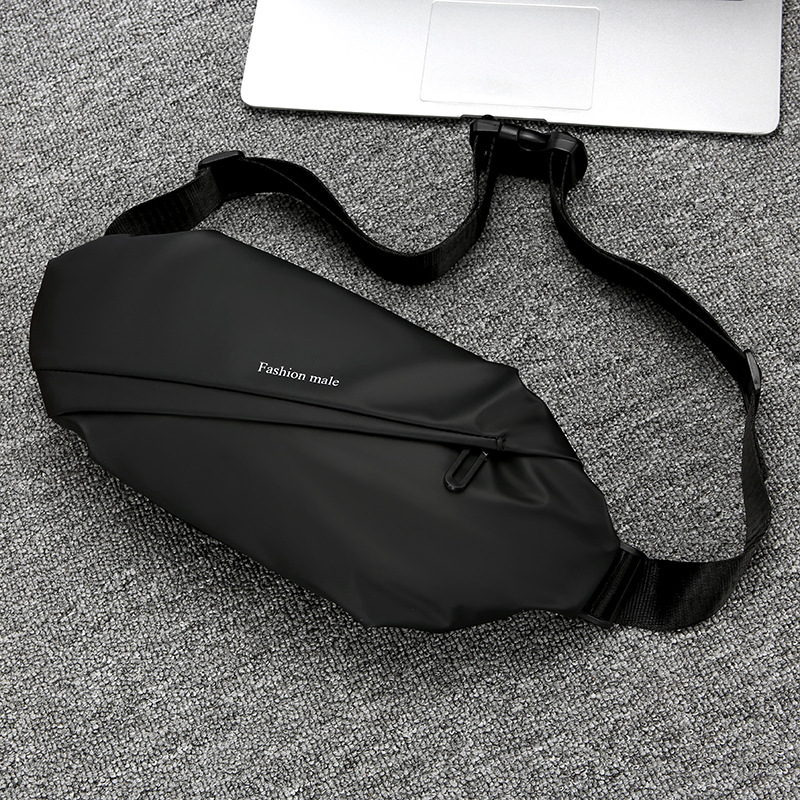 Streetwear men's chest bag, fashionable and casual single-shoulder bag, new niche design, versatile men's crossbody bag chest bag full figure