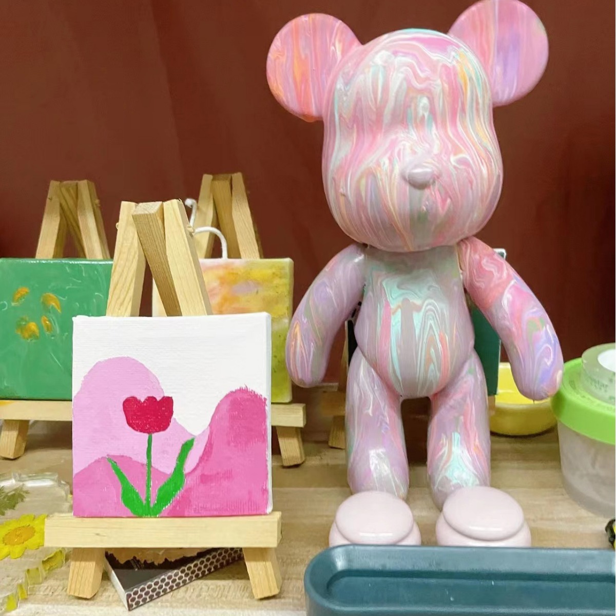 Ready-made ordinary doll model gypsum powder, piggy bank, table decoration, diffuser, DIY ordinary doll gypsum powder details Picture
