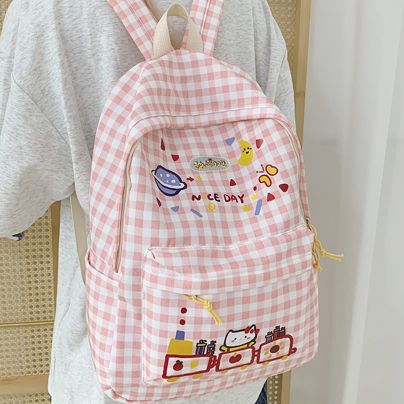 The 2025 new style of Japanese and Korean niche design cute girl backpack is versatile and a high-appearance-level backpack for college students in class details Picture