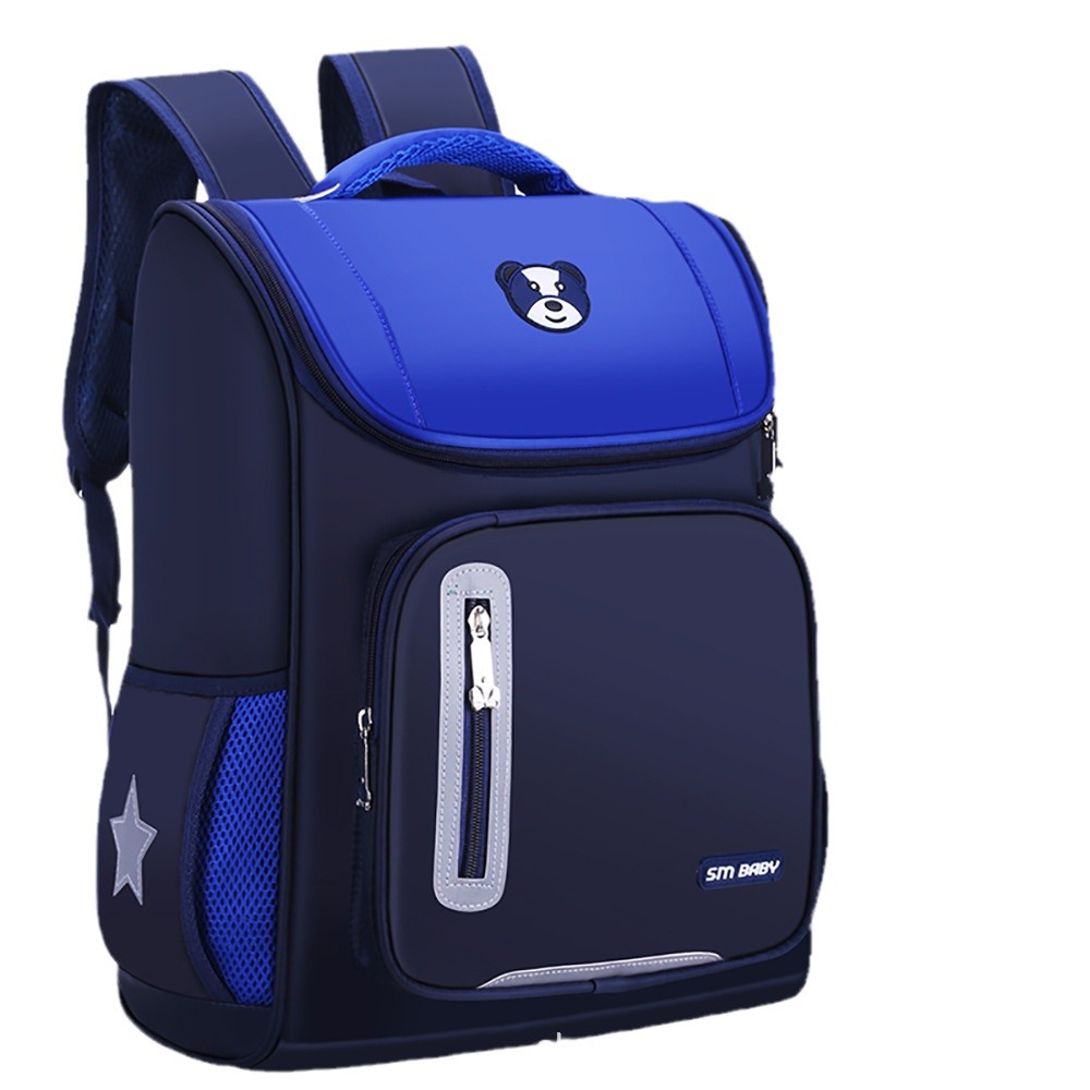 Wholesale of children's schoolbags, Korean version for primary school students, boys from three to six, and girls in the first grade of kindergarten, with printed characters and logos Item Picture