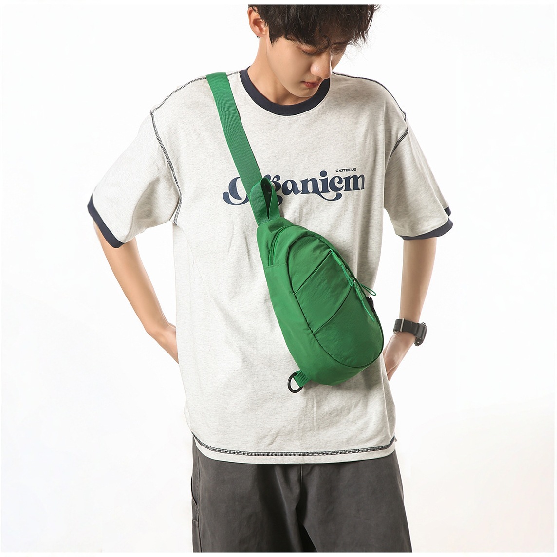 Unisex multi-functional chest bag crossbody couple style 2025 new trendy, simple and versatile travel backpack full figure