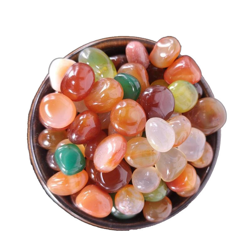 Nanjing Yuhua stone raw stones, natural pebbles, fish tanks, flower POTS, colored pebbles, seven-color small five Item Picture