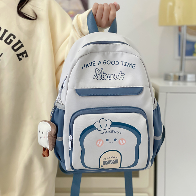 2024 New Instagram schoolbag for girls' outings, cute and simple, versatile for college students, lightweight for spring outings and classes details Picture