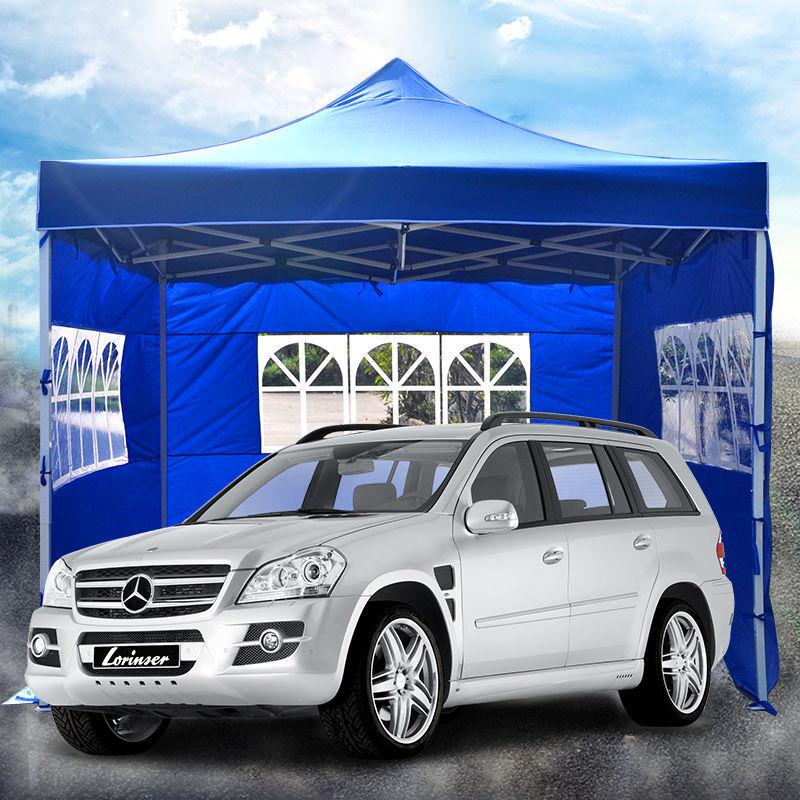 Outdoor sunshades, tents, rain shelters, stalls, four-legged folding curtains, retractable large umbrellas, four-corner sunshades, Hongzhi Specification drawing