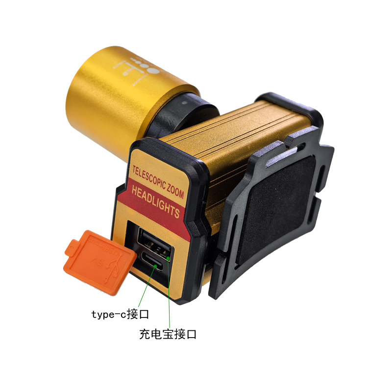 JS-935USB recargable telescópico difusor blanco luz de cabeza de ciclismo luz de campamento al aire libre lámpara de mina luz de cabeza de mantenimiento luz de campamento luz de pesca pic 6