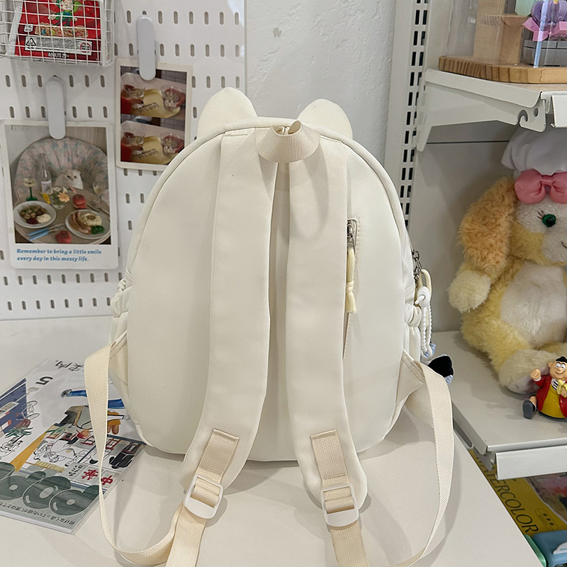 Cute, small and good-looking backpack, Korean-style versatile casual backpack, college students' summer commuting and travel backpack Specification drawing