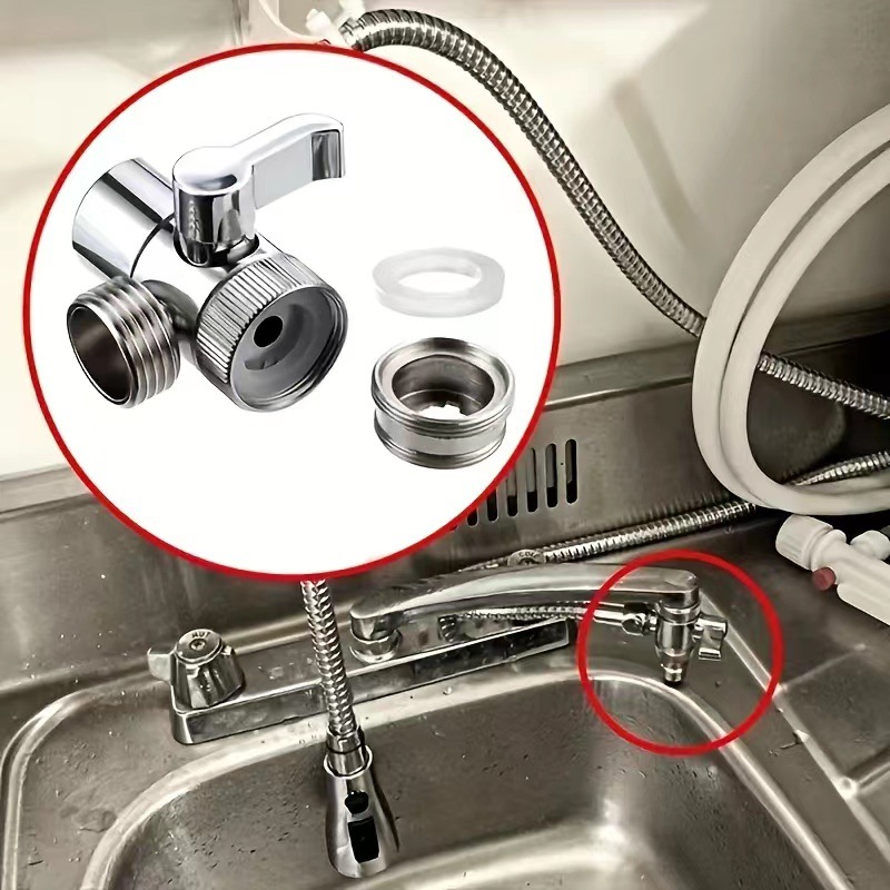 Cross-border washbasin faucet external water distributor, household handheld hair washing wonder, shower head accessories wholesale Specification drawing