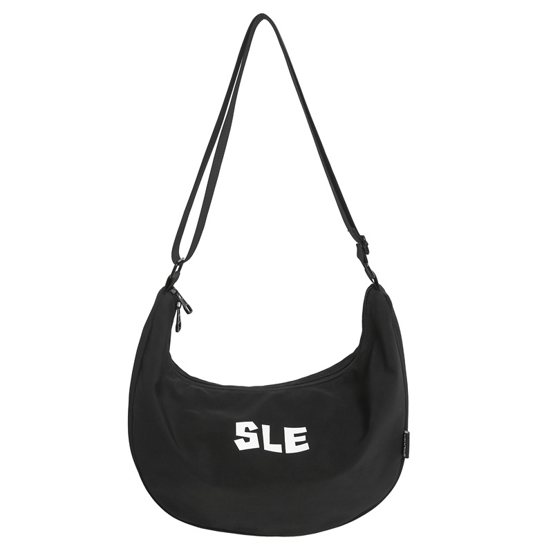 English solid color single-shoulder bag, high appearance level, ins forest-style crossbody bag, light luxury and stylish, class bag, casual backpack for going out Item Picture